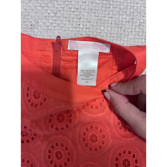 NWOT Janie and Jack WaterColor Poppy Eyelet Dress - Picture 5 of 5